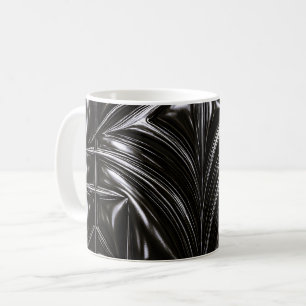 Schwarze Chrom Barock Kaffeetasse