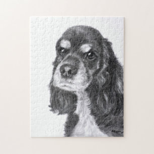 Schwarze Cocker spaniel-Kunst