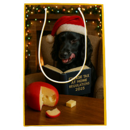 Schwarze Cocker Spaniel Weihnachtsgeschenktüte Mittlere Geschenktüte