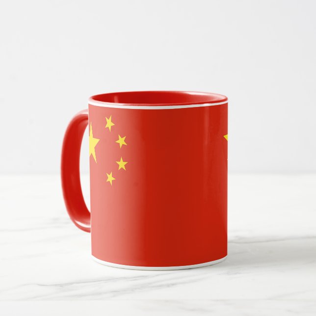 Schwarze Combo-Tasse mit China Tasse (Vorderseite Links)