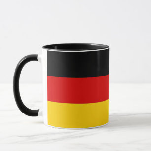 Schwarze Combo-Tasse mit Flagge Deutschlands Tasse