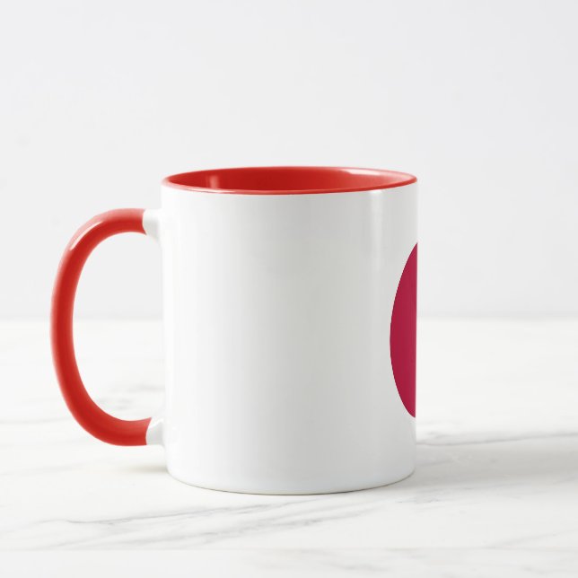 Schwarze Combo-Tasse mit japanischer Flagge Tasse (Links)