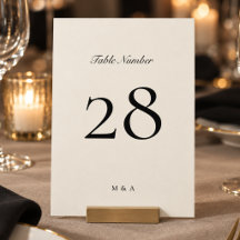Schwarze & cremefarbene formelle Hochzeitstischnum