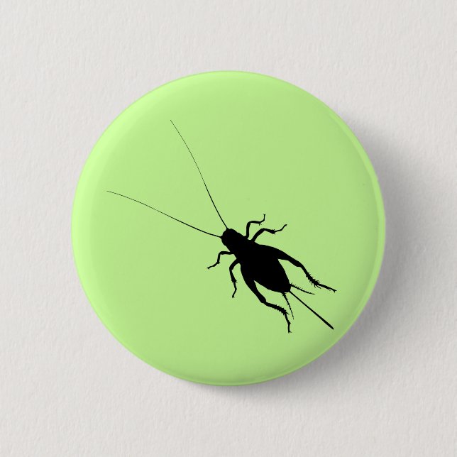 Schwarze Cricket Button (Vorderseite)