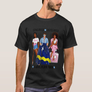 Schwarze Curacaoian Nan Afro Starke Frau Oma T-Shirt