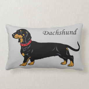schwarze Dackel Lendenkissen