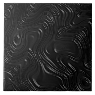 Schwarze dekorative Keramik Tile Fliese