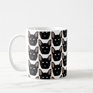 Schwarze Deutsche Hirten auf der Tasse