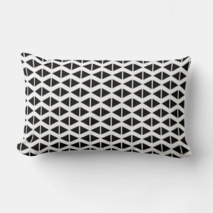 Schwarze Diamanten Abstrakt Print Minimalistisch Lendenkissen