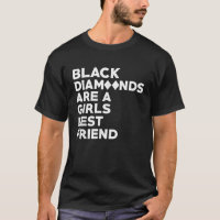 Schwarze Diamanten sind das beste Freund eines Mäd