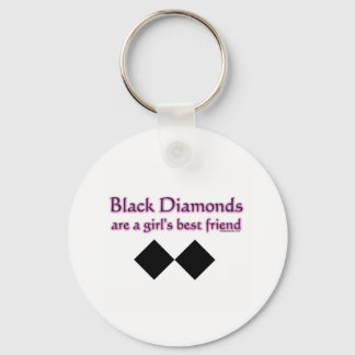 Schwarze Diamanten sind ein Mädchenbeste Freundin Schlüsselanhänger