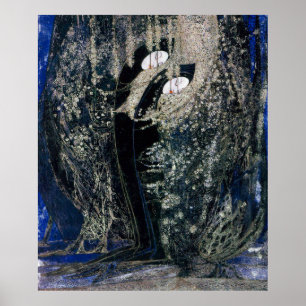 Schwarze Dornen Margaret Macdonald Poster