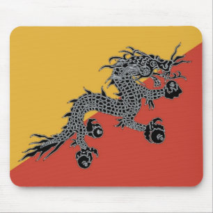 Schwarze Drachen-Mauspad Mousepad