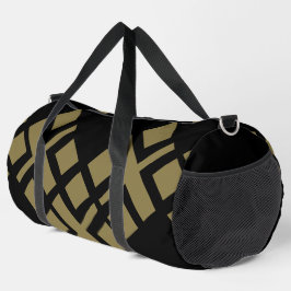 Schwarze Dunkle Beige Duffle Bag