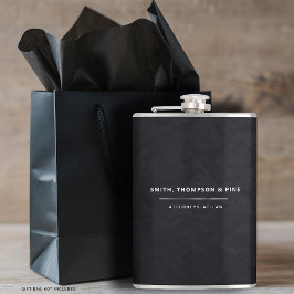 Schwarze Elegante Moderne Berufliche Geschäftswelt Flachmann