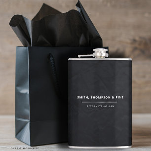 Schwarze Elegante Moderne Berufliche Geschäftswelt Flachmann