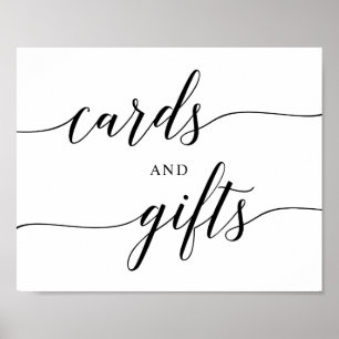 Schwarze elegante typografische Hochzeitskartenges Poster