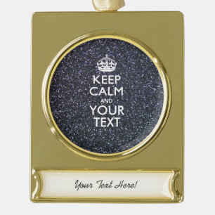 Schwarze Eleganz Behalte Ihren Text beruhigen Banner-Ornament Gold