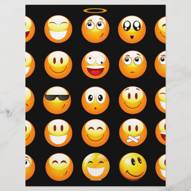 Schwarze Emojis (Vorderseite)