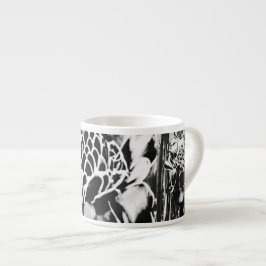Schwarze Erdbeere Cappuccino/Espresso Porzellan Ta Espressotasse