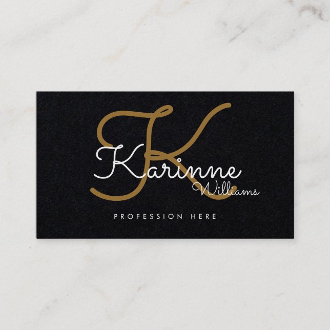 schwarze erstklassige telefonnummerkarte (Vorderseite)