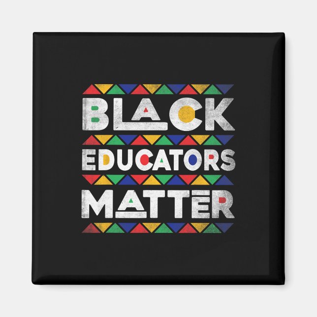 Schwarze Erzieher Problem Melanin Afrikanischer Le Magnet (Vorne)