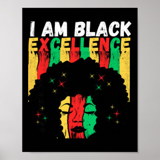 Schwarze Exzellenz Afrikanischer Schwarzer Geschic Poster