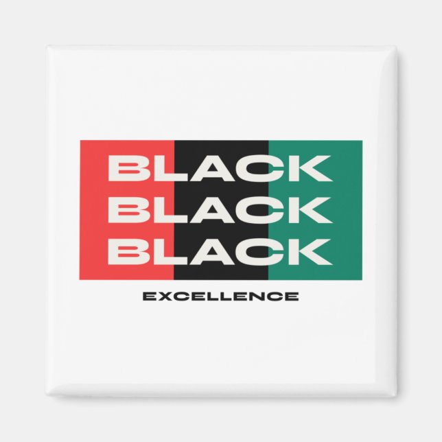 Schwarze Exzellenz Magnet (Vorne)