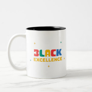 Schwarze Exzellenz Zweifarbige Tasse