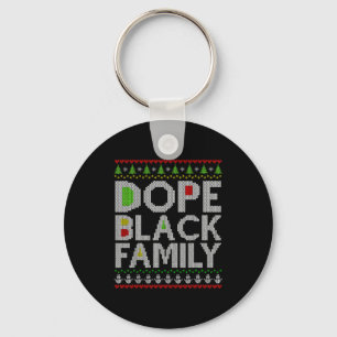 Schwarze Familie 2025 Afro Weihnachtsbaum Santa Pj Schlüsselanhänger