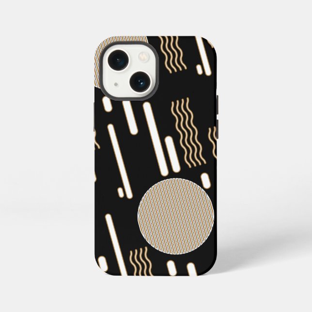 Schwarze Farbe iPhone 13 Mini Hülle (Rückseite)