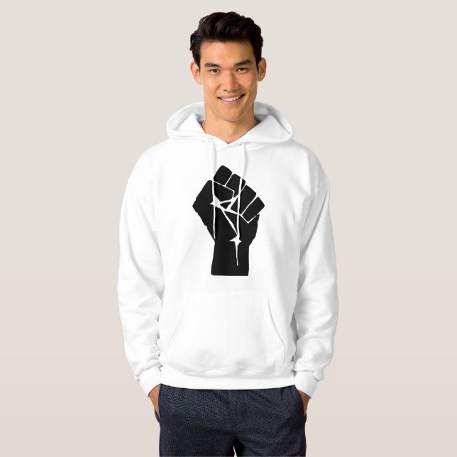 Schwarze Faust ausgelöst - Widerstand Hoodie (Vorne ganz)