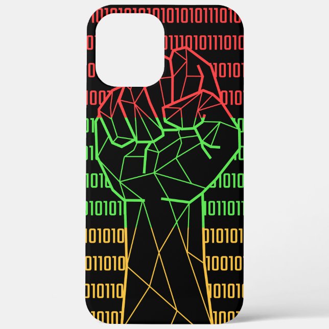 Schwarze Faust der BLM für Geeks Case-Mate iPhone Hülle (Rückseite)