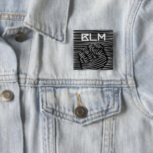 Schwarze Faust der BLM, Schwarze Geschichte Monat Button