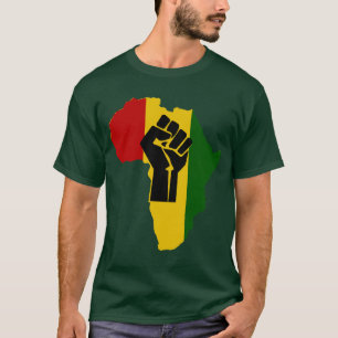 Schwarze Faust-Dunkelheit farbiger T - Shirt