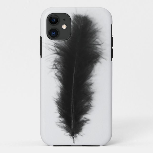 Schwarze Feder Case-Mate iPhone Hülle (Rückseite)