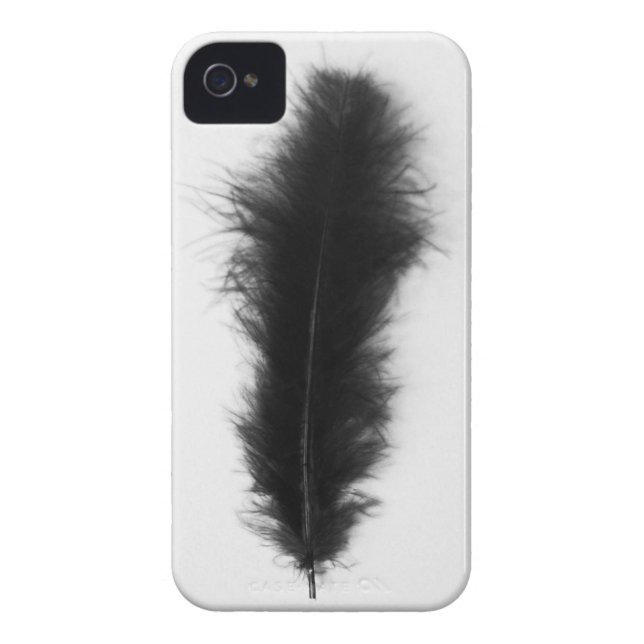 Schwarze Feder Case-Mate iPhone Hülle (Rückseite)
