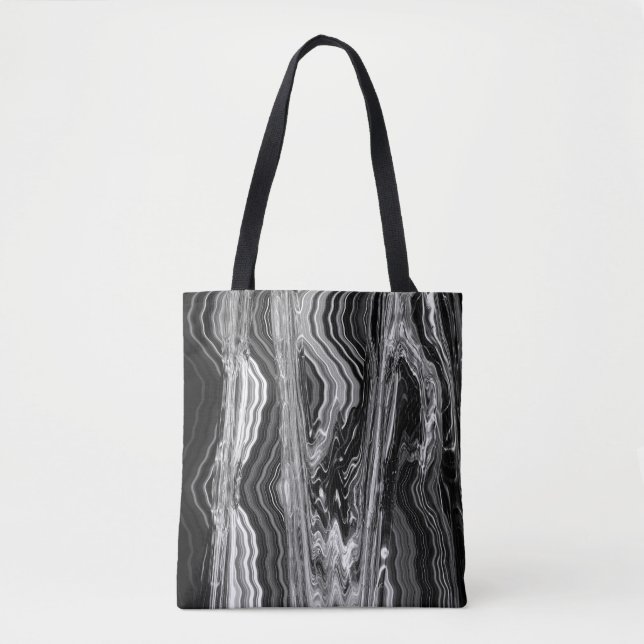 Schwarze Felsen-Taschen-Tasche durch Künstler C.L. Tasche (Vorderseite)