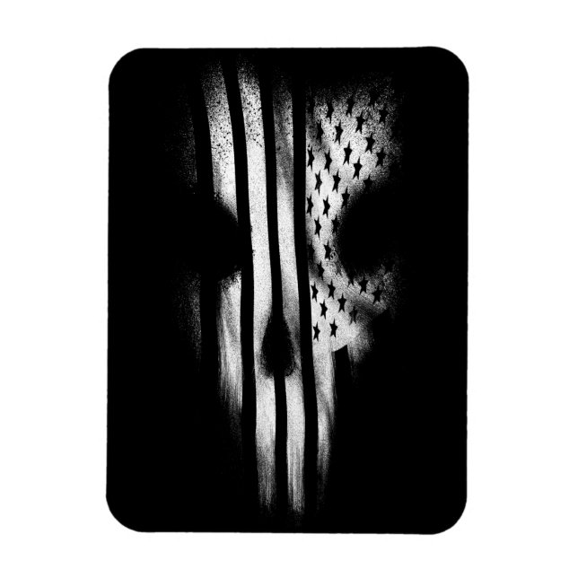 Schwarze Flagge Magnet (Vertikal)