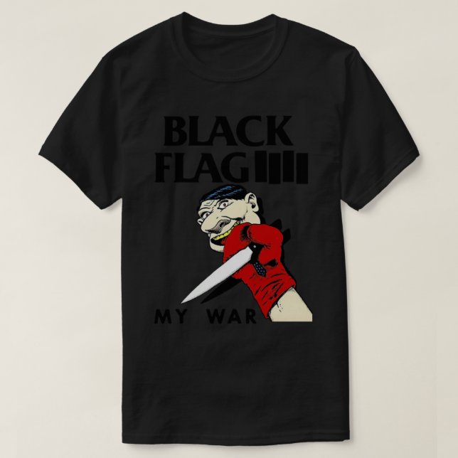 Schwarze Flagge - Mein Krieg T-Shirt (Design vorne)