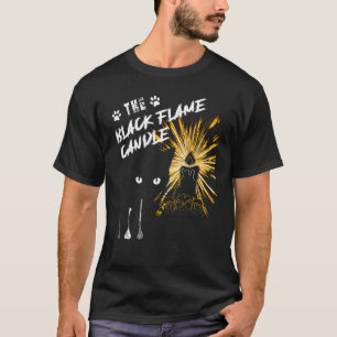 Schwarze Flamme Kerze Halloween Katzen Kostüm T-Sh T-Shirt