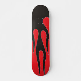 Schwarze Flammen Skateboard