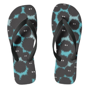 Schwarze Flaute-Monster Flip Flops