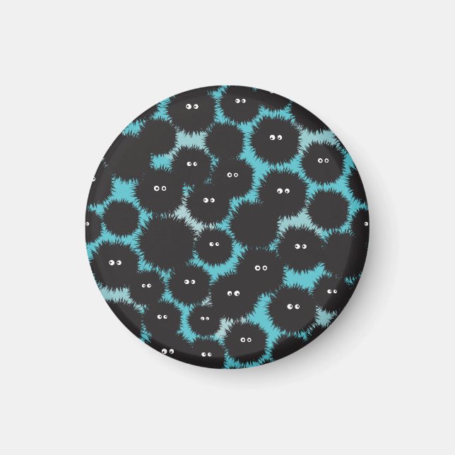 Schwarze Flaute-Monster Magnet (Vorne)