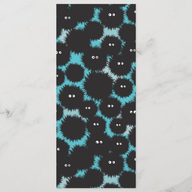 Schwarze Flaute-Monster Menükarte (Vorderseite)