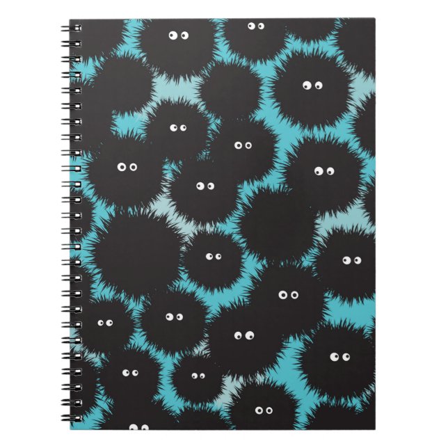 Schwarze Flaute-Monster Notizblock (Vorderseite)