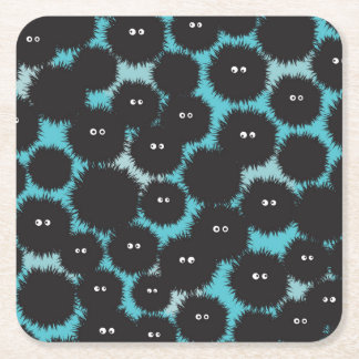 Schwarze Flaute-Monster Rechteckiger Pappuntersetzer