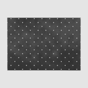 Schwarze Fleck-Farbe mit weißen Tupfen Seidenpapier