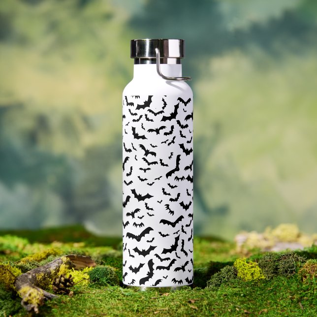 Schwarze Fledermäuse fliegen Trinkflasche (Außenbereich)