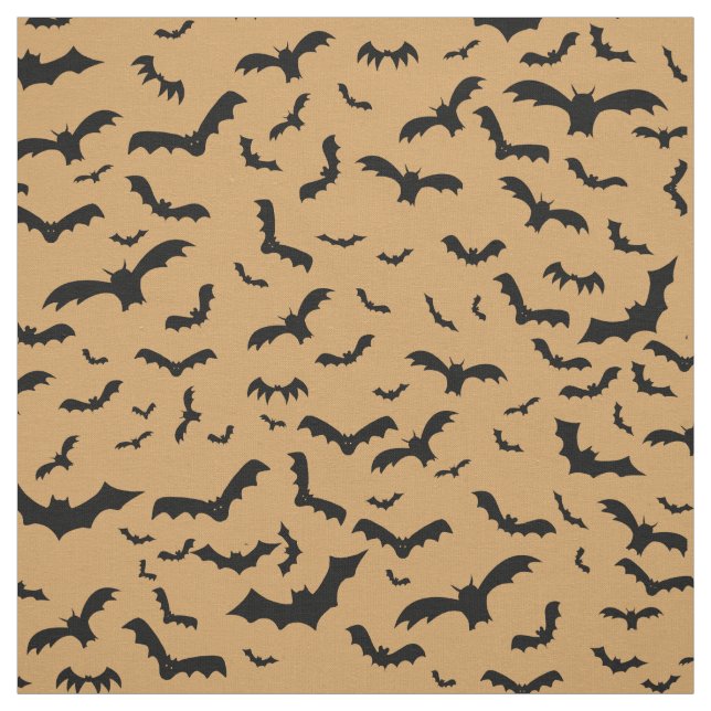 Schwarze Fledermäuse Stoff (Muster)